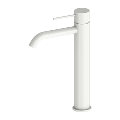 Nero Mecca Tall Basin Mixer Matte White