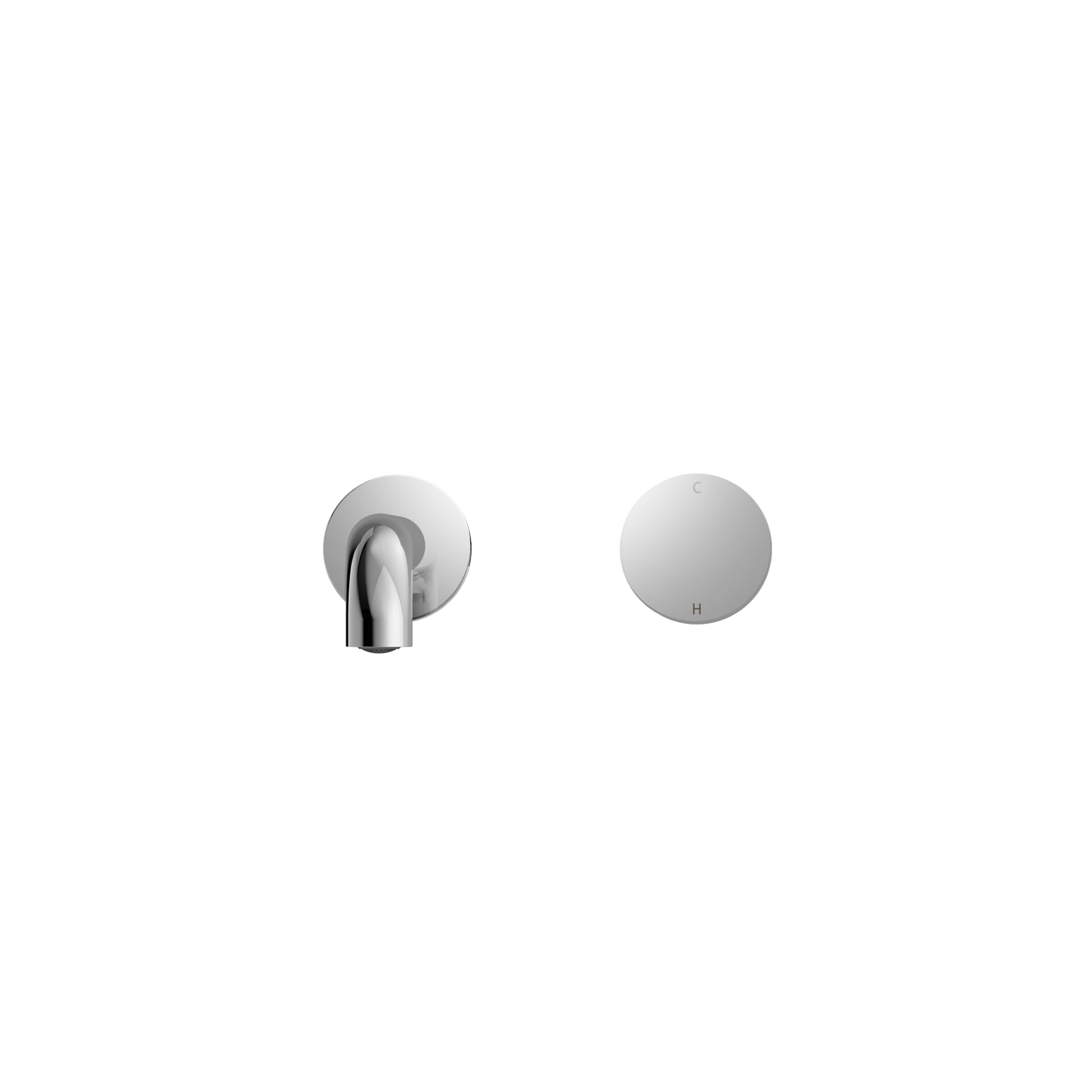 Kara Progressive Wall Basin Set - Designer Bathware