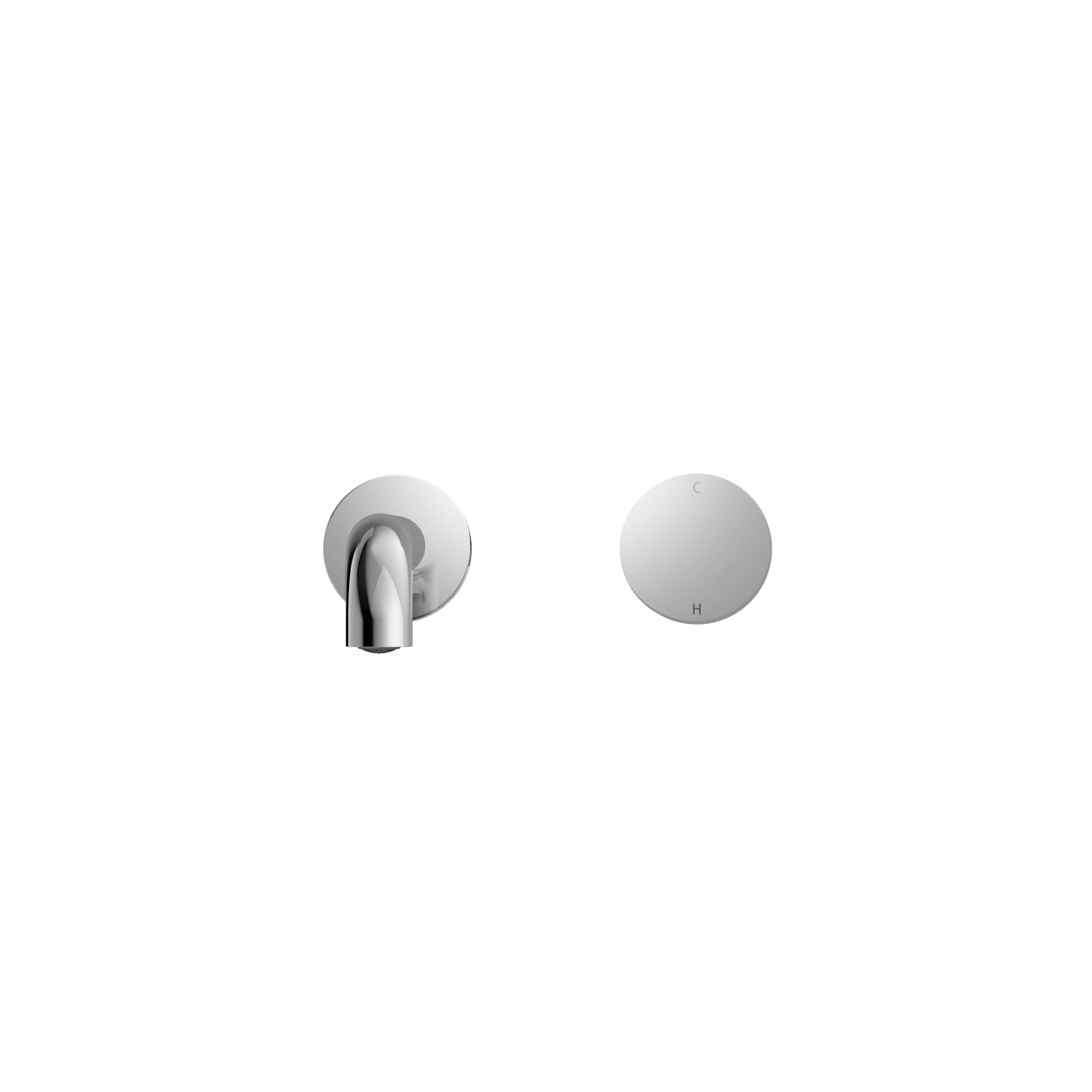 Kara Progressive Wall Basin Set - Designer Bathware