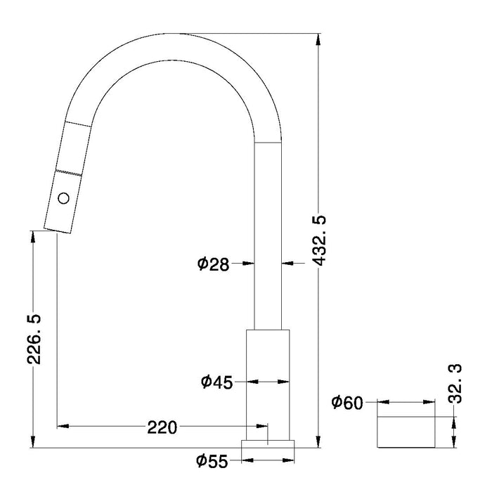 Kara Progressive Pull Out Kitchen Set - Designer Bathware