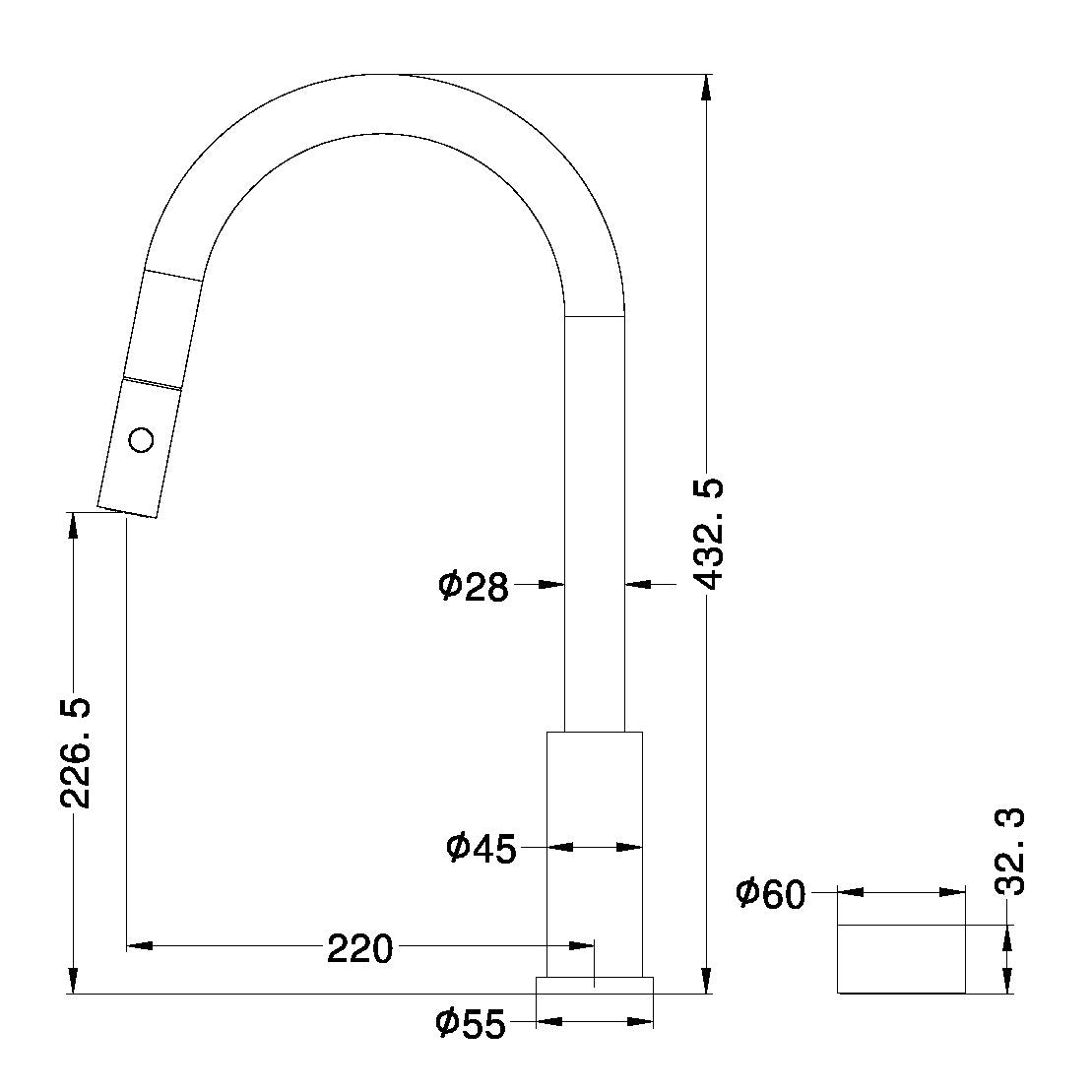 Kara Progressive Pull Out Kitchen Set - Designer Bathware