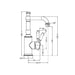 York Basin Mixer Hook Spout - Designer Bathware