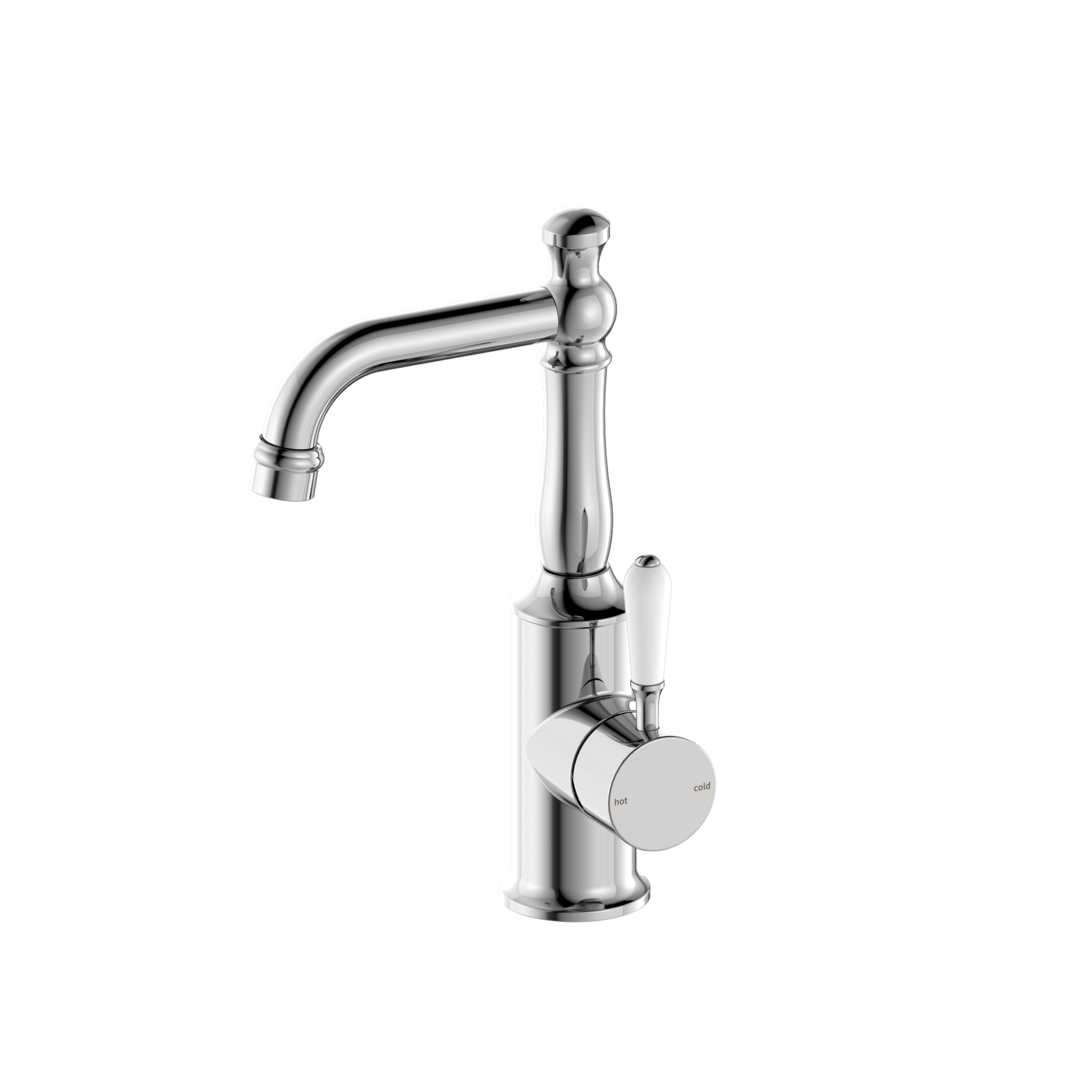 York Basin Mixer Hook Spout - Designer Bathware