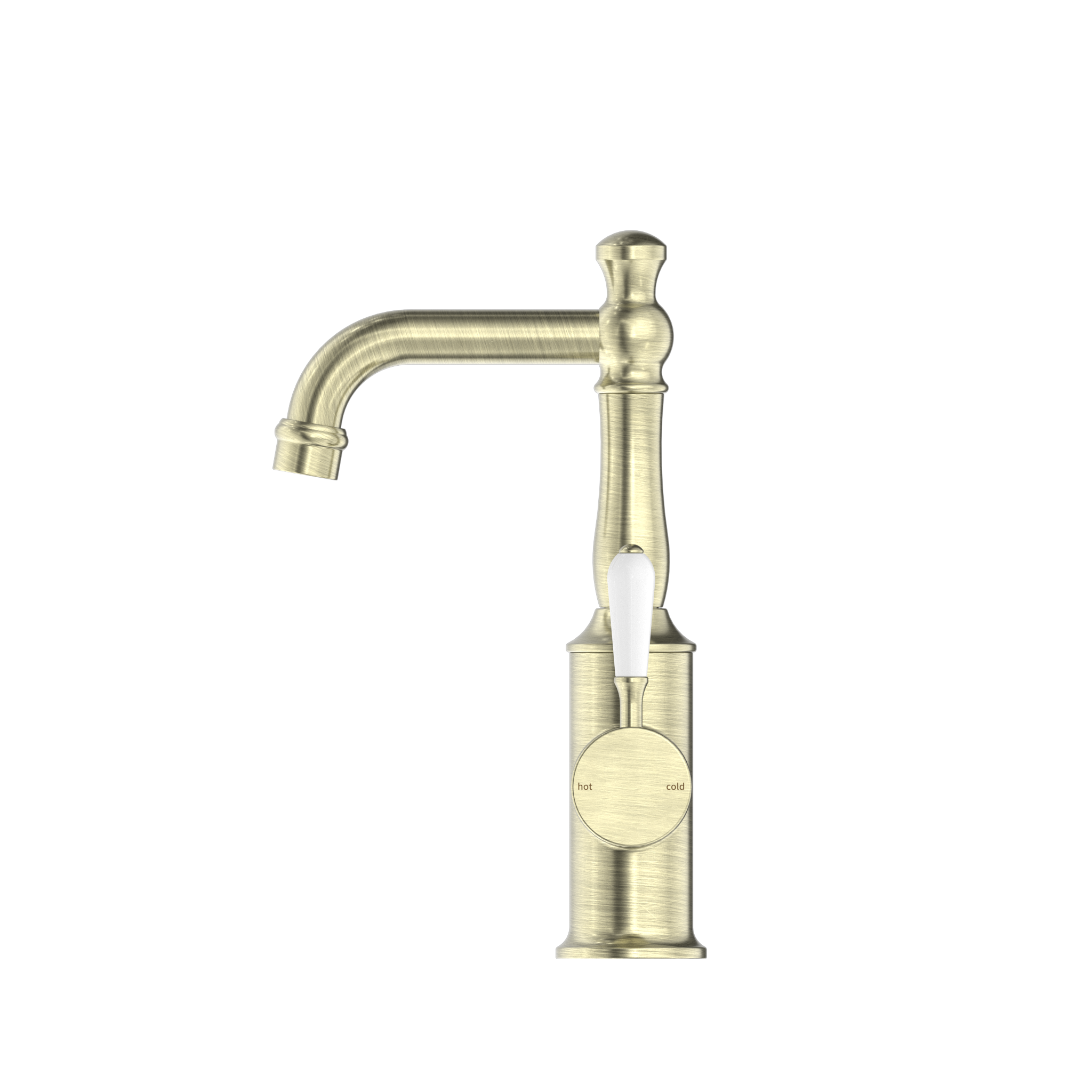 York Basin Mixer Hook Spout - Designer Bathware