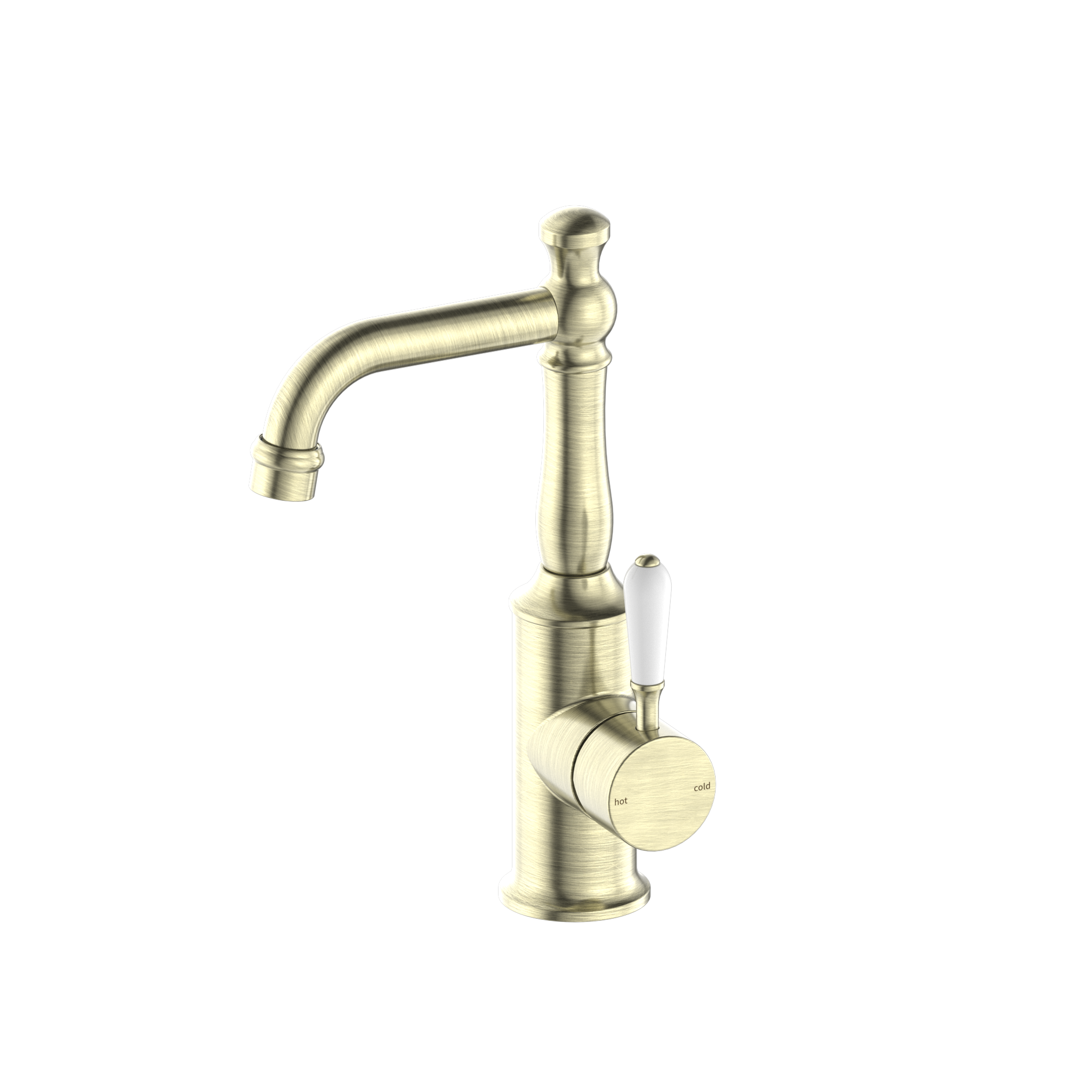 York Basin Mixer Hook Spout - Designer Bathware
