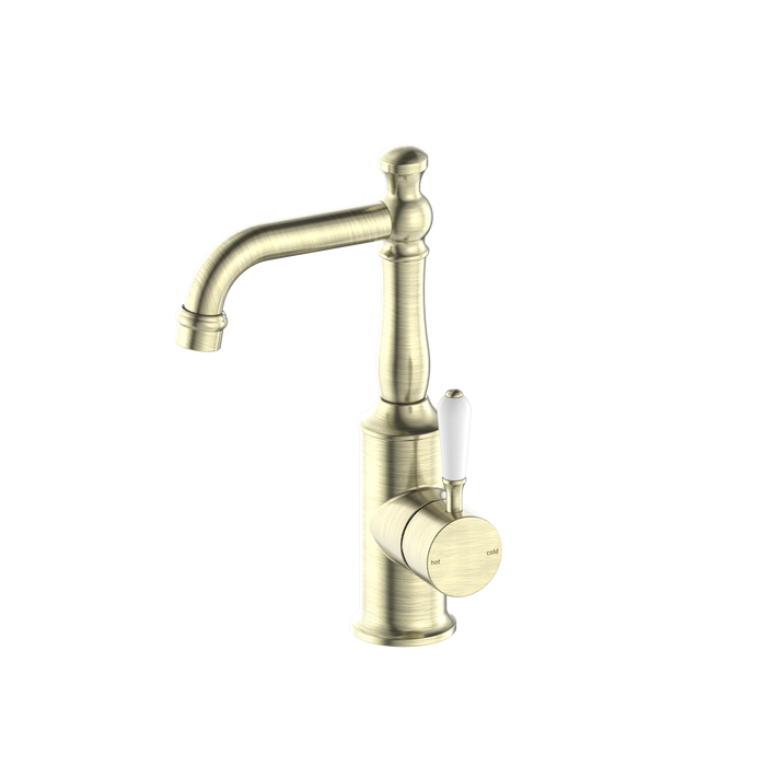 York Basin Mixer Hook Spout - Designer Bathware