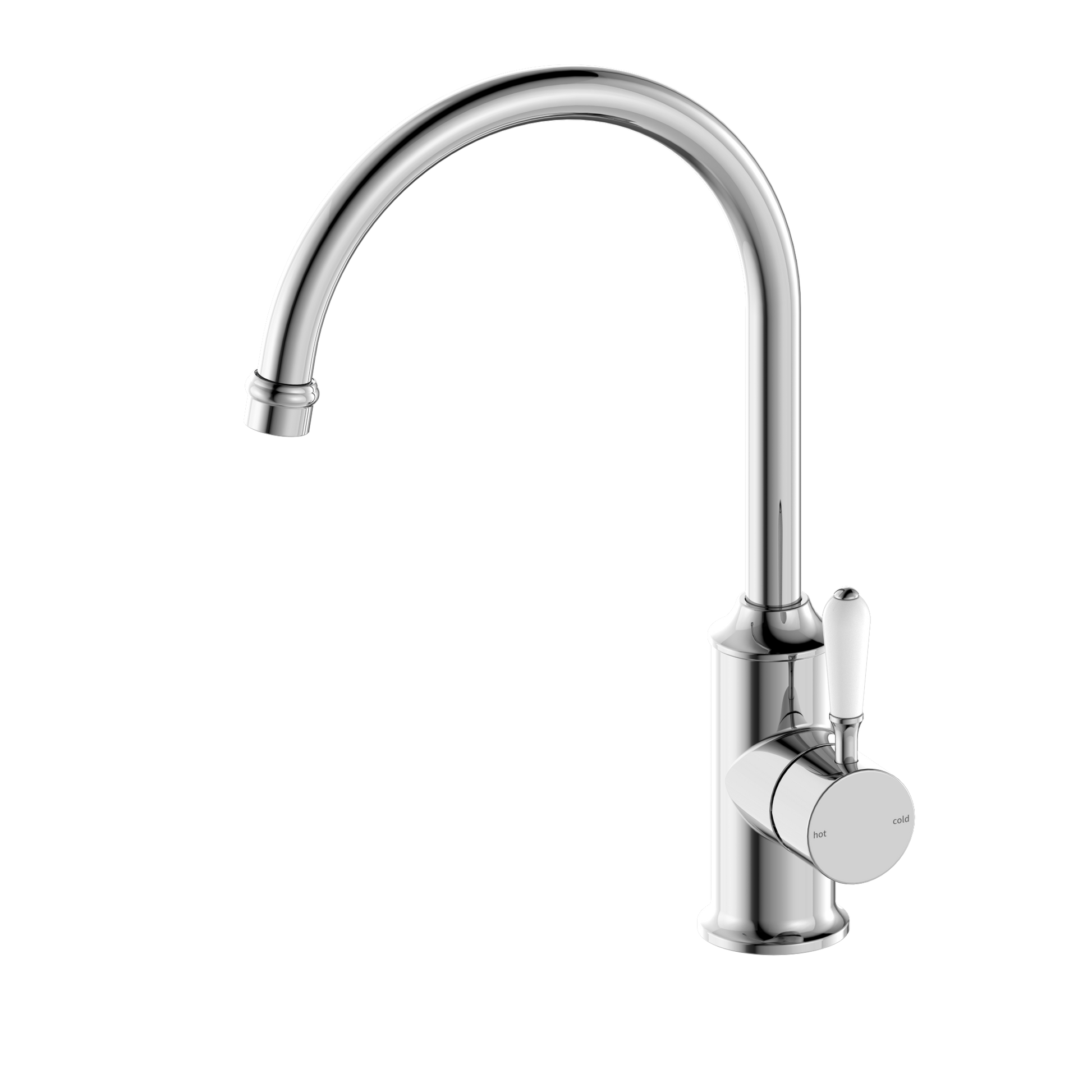 York Kitchen Mixer Gooseneck Spout - Designer Bathware