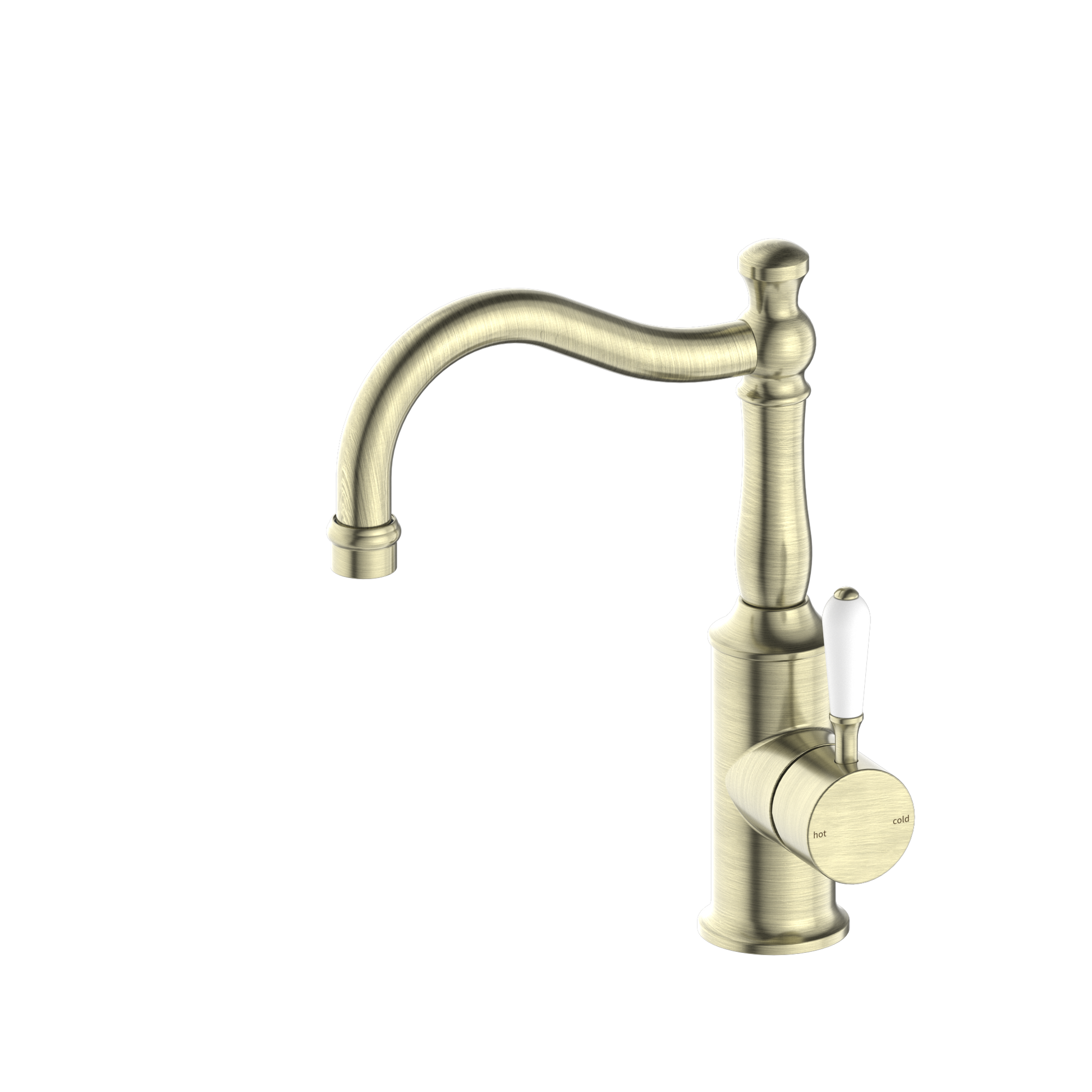 York Basin Mixers Hook Spout - Designer Bathware