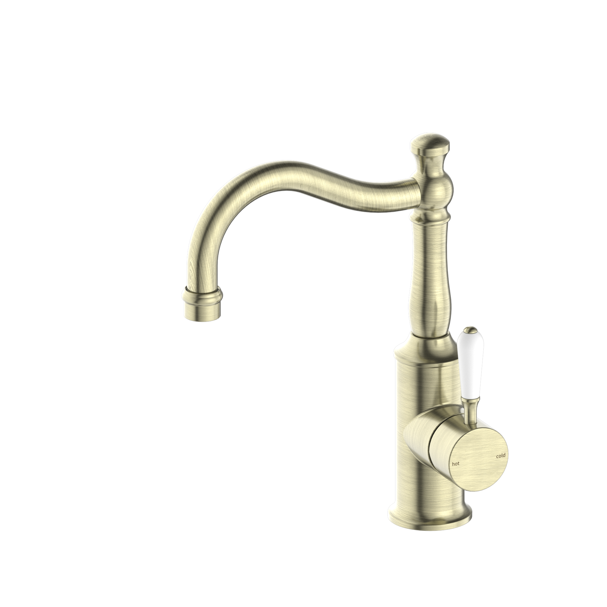 York Basin Mixers Hook Spout - Designer Bathware