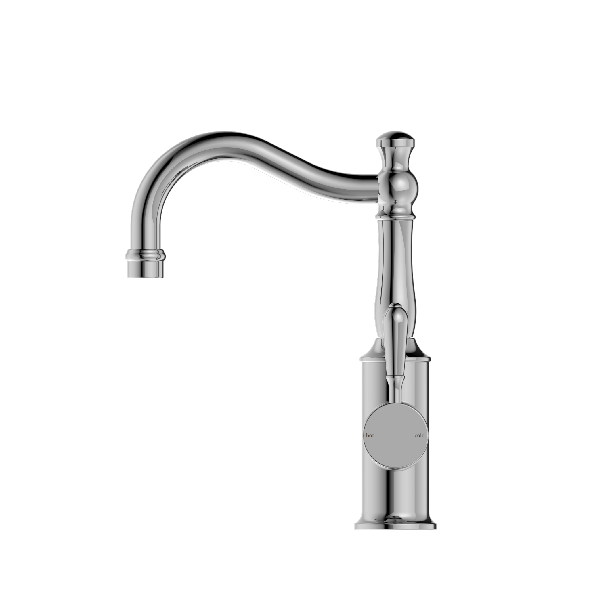 York Basin Mixer Hook Spout - Designer Bathware