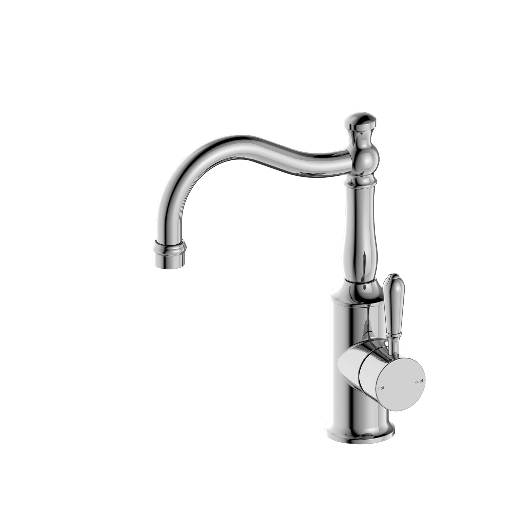 York Basin Mixers Hook Spout - Designer Bathware