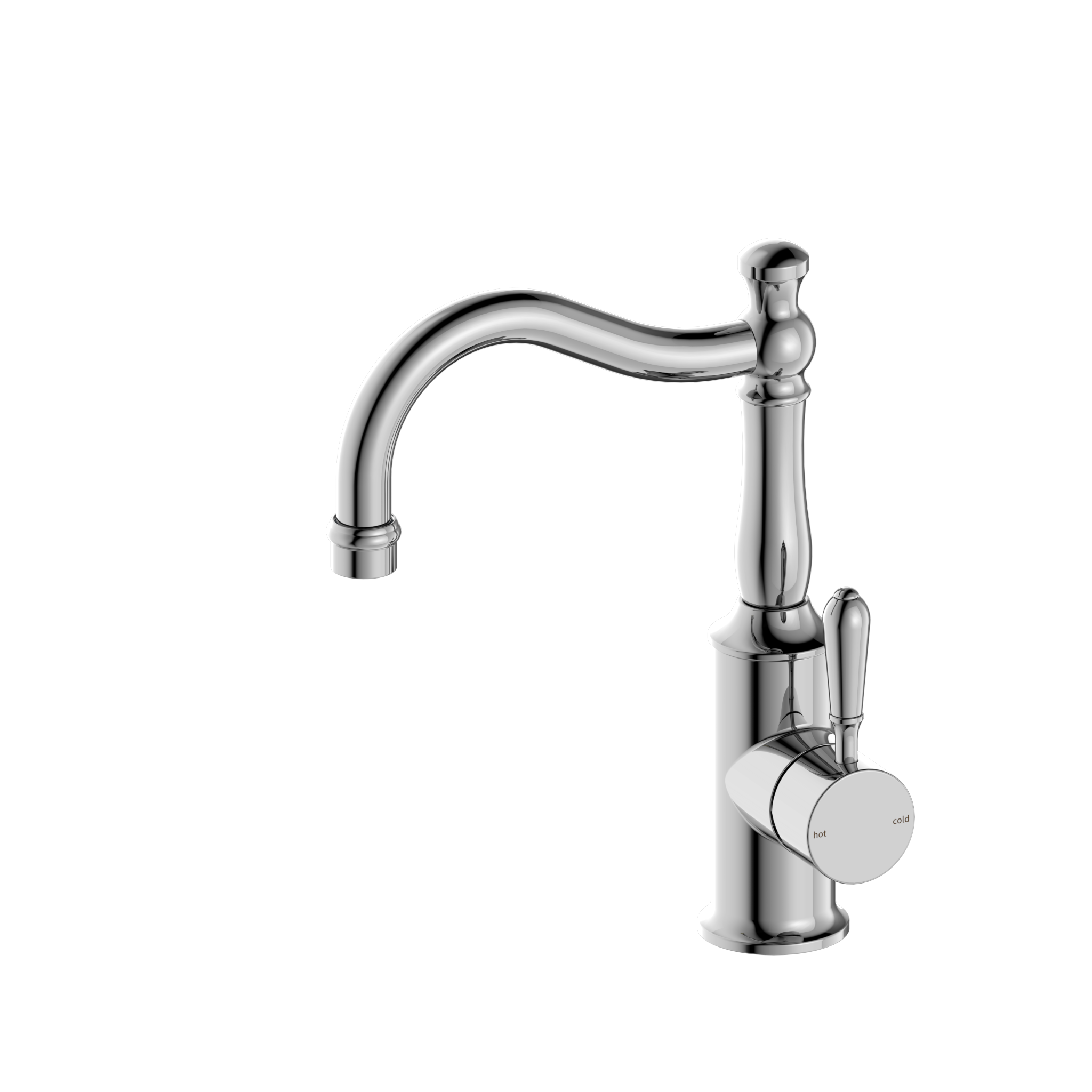 York Basin Mixers Hook Spout - Designer Bathware