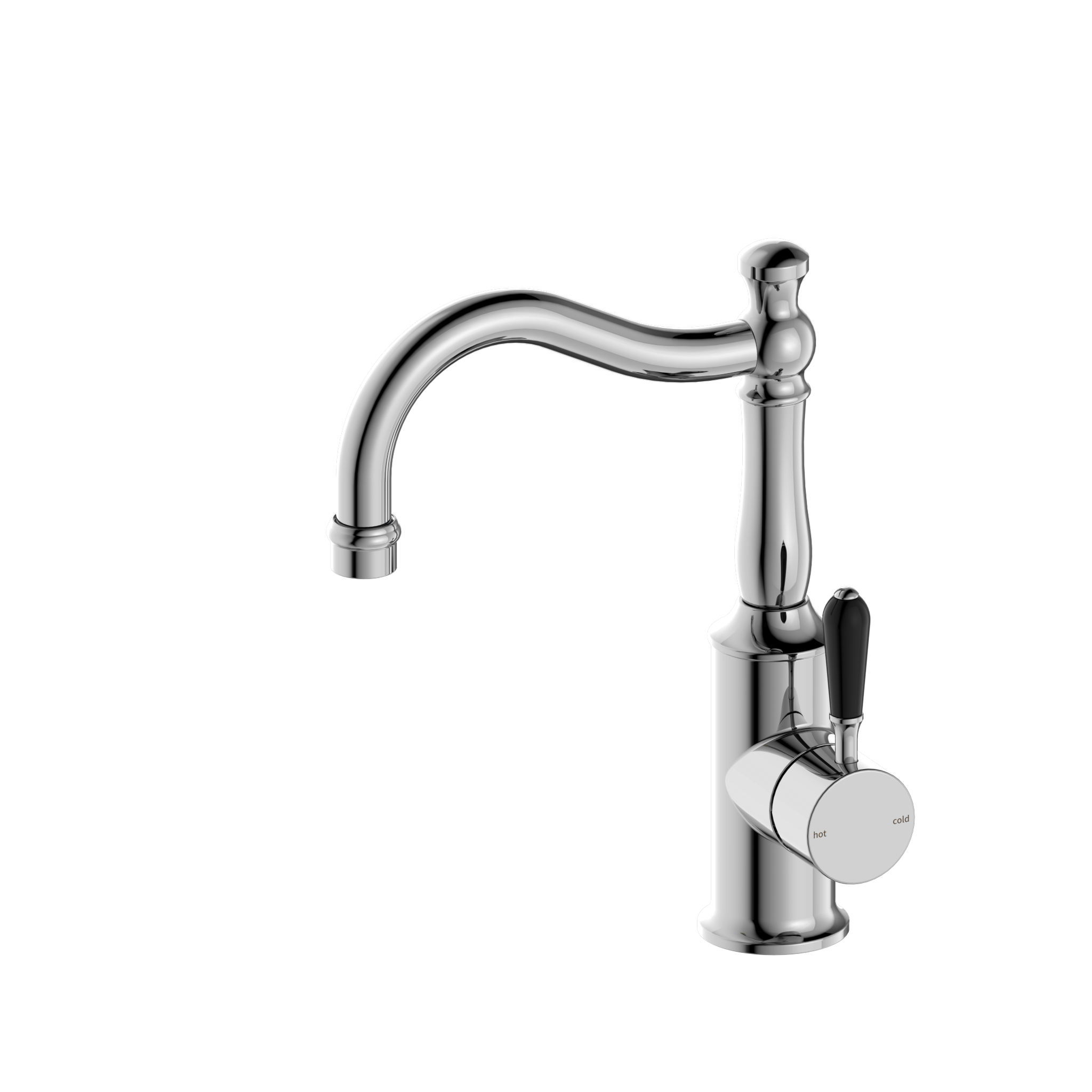 York Basin Mixers Hook Spout - Designer Bathware
