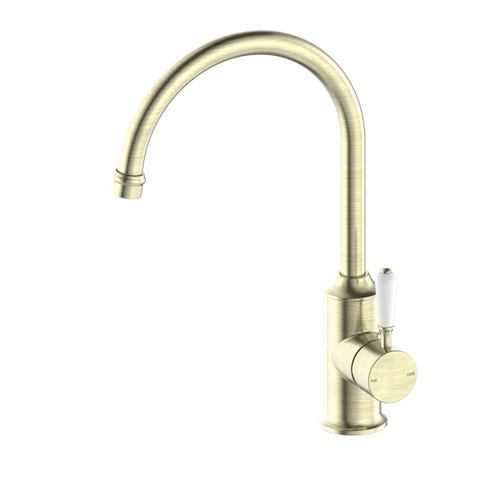 York Kitchen Mixer Gooseneck Spout - Designer Bathware