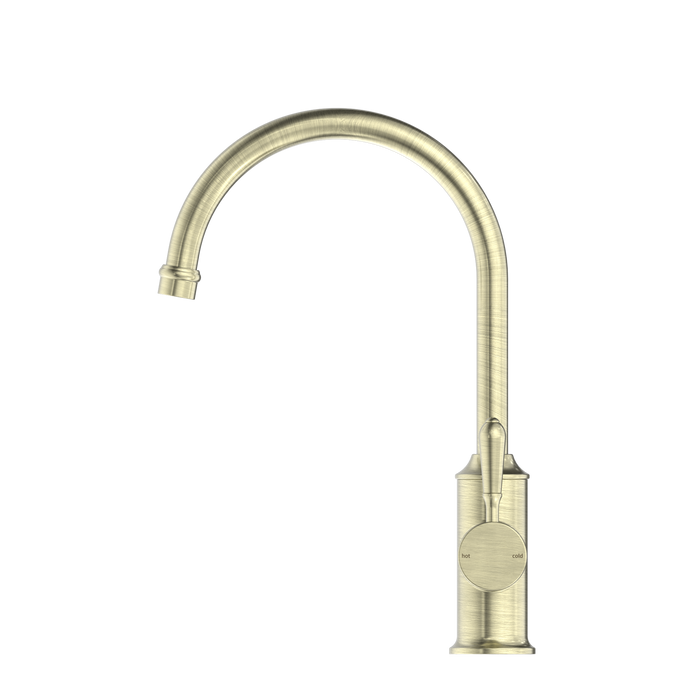 York Kitchen Mixer Gooseneck Spout - Designer Bathware