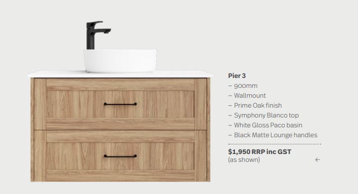 Pier Vanity Unit - Designer Bathware