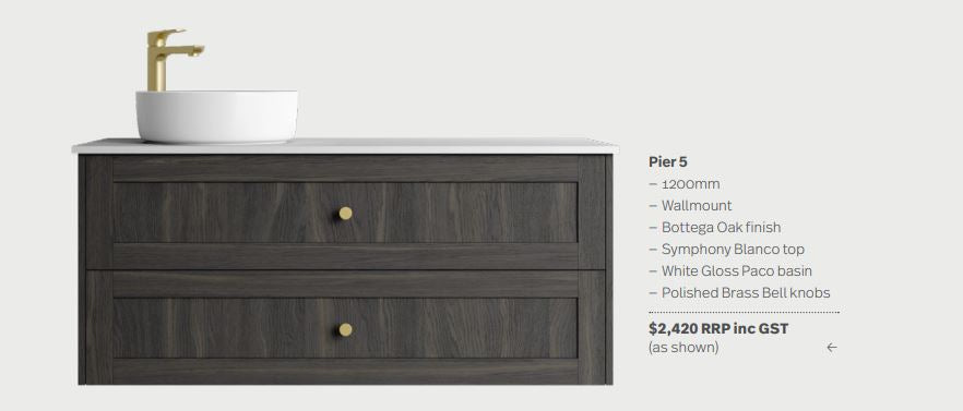 Pier Vanity Unit - Designer Bathware