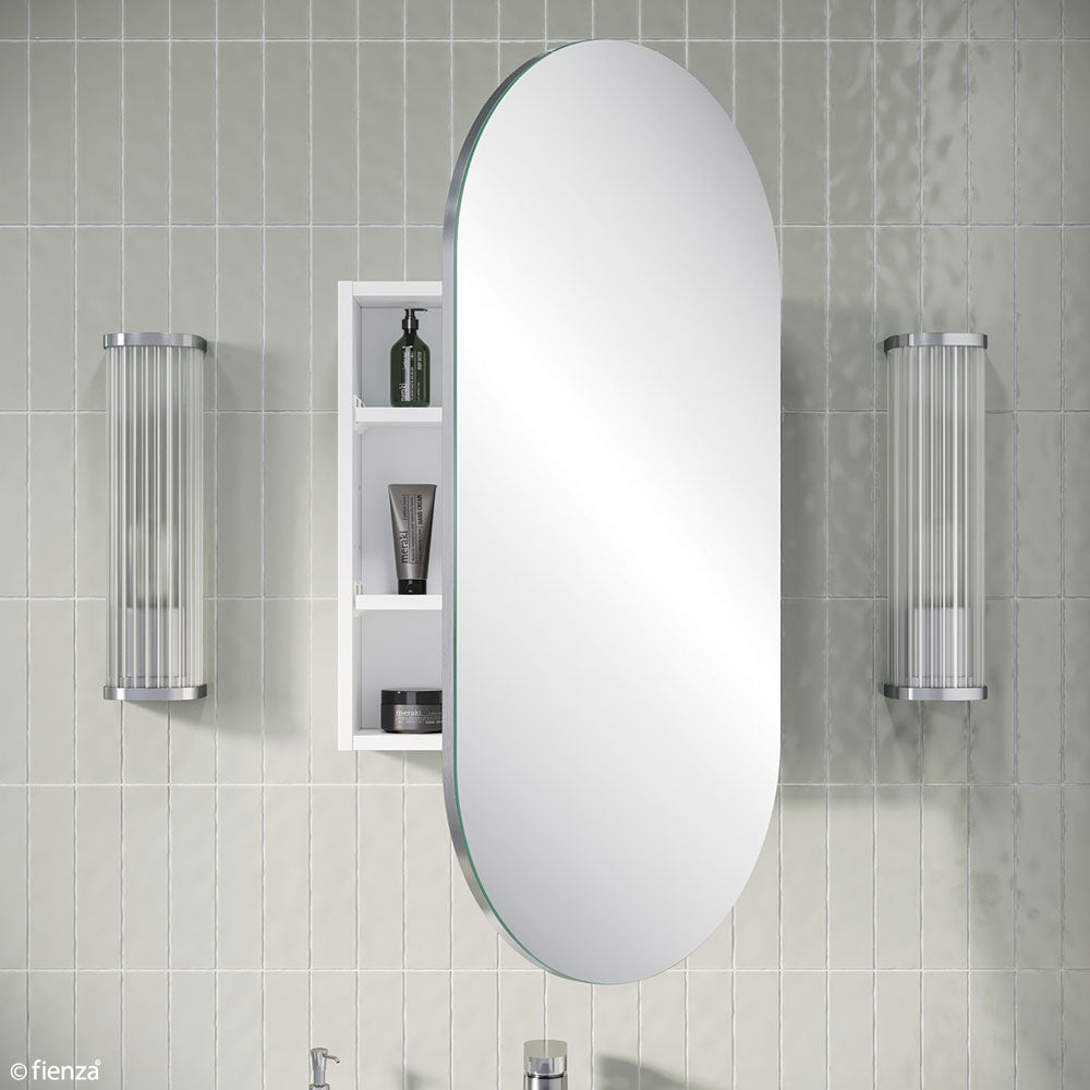 Pill Mirror Cabinet, 450 x 900mm - Designer Bathware