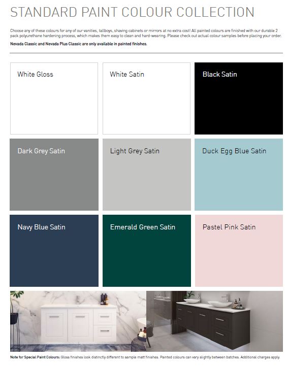 Nevada Vanity Unit - Designer Bathware