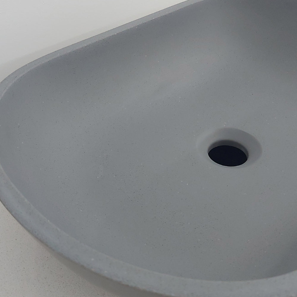 Positano Oval Solid Surface Basin - Designer Bathware