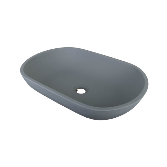 Positano Oval Solid Surface Basin - Designer Bathware