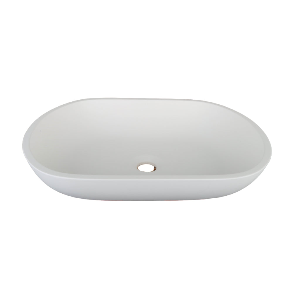 Positano Oval Solid Surface Basin - Designer Bathware