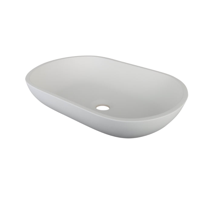 Positano Oval Solid Surface Basin - Designer Bathware