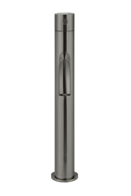 Round Tall Curved Basin Mixer - Shadow - Designer Bathware