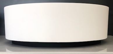 Regio White Cloud Acrylic Solid Surface Above Counter Basin - Designer Bathware