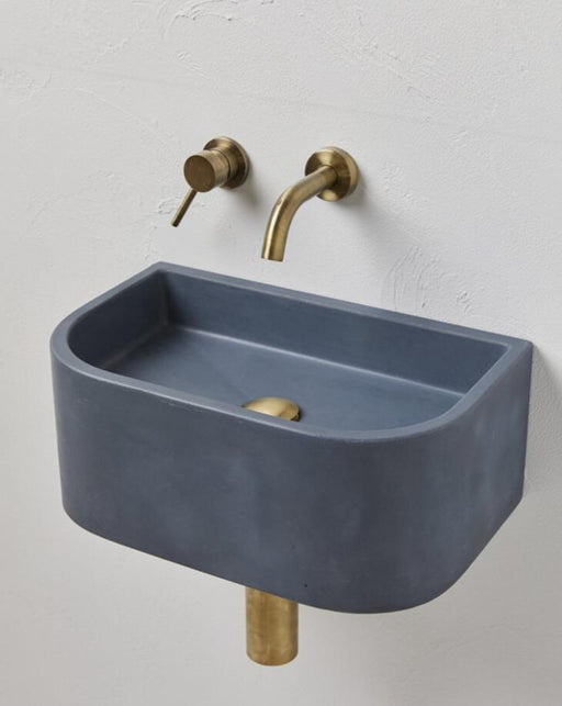 Concrete Nation Mira Pod Concrete Basin - Deep Ocean (ex display) - Designer Bathware
