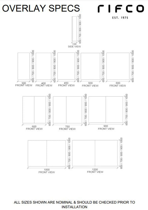 OVERLAY SHAVING CABINET - Designer Bathware