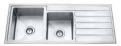 Impact Insert One and 3/4 Bowl with Drainer - Designer Bathware