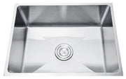 Lavassa Single bowl stainless steel undermount sink - Designer Bathware