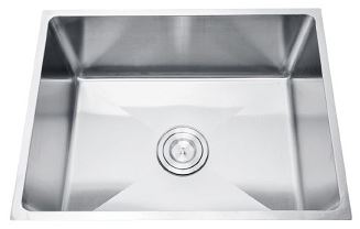 Lavassa Single bowl stainless steel undermount sink - Designer Bathware