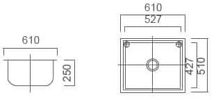 Lavassa Single Bowl Laundry Tub - Designer Bathware