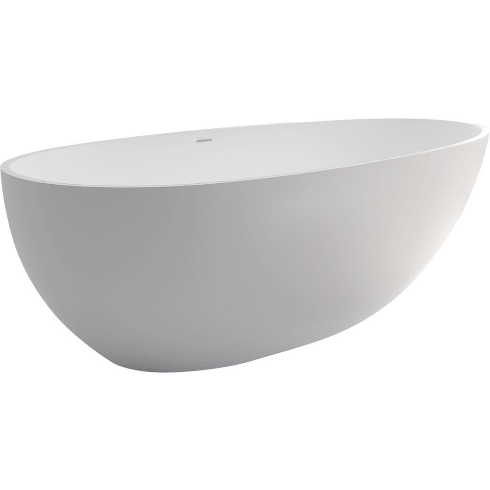 Bahama 1700 White Cast Stone Soild Surface Bath