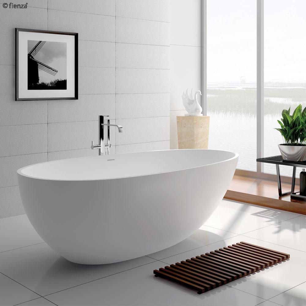 Bahama 1500 White Cast Stone Soild Surface Bath