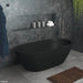 Luciana 1690 Matte Black Stone Bath - Designer Bathware