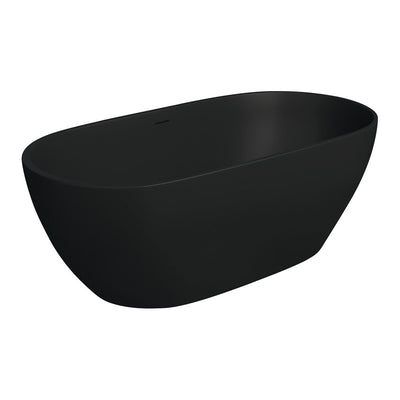 Luciana 1500 Matte Black Stone Bath
