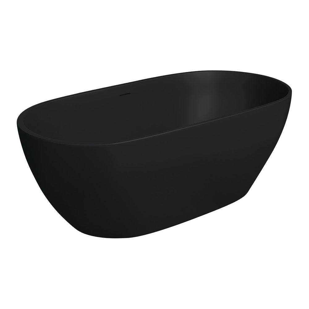 Luciana 1690 Matte Black Stone Bath - Designer Bathware