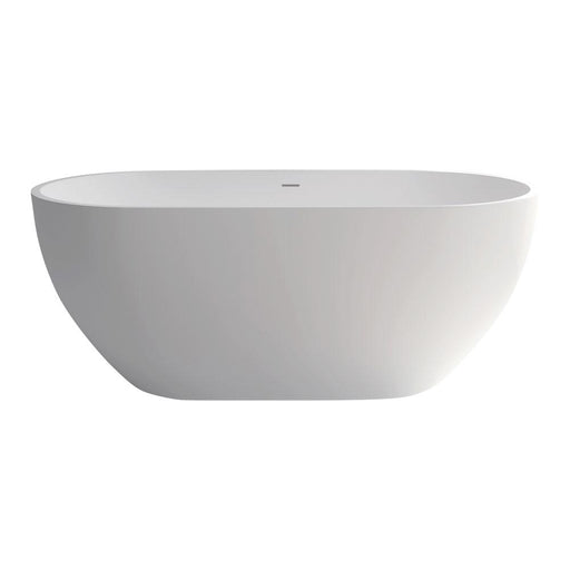 Nero 1400 Matte White Cast Stone Solid Surface Bath