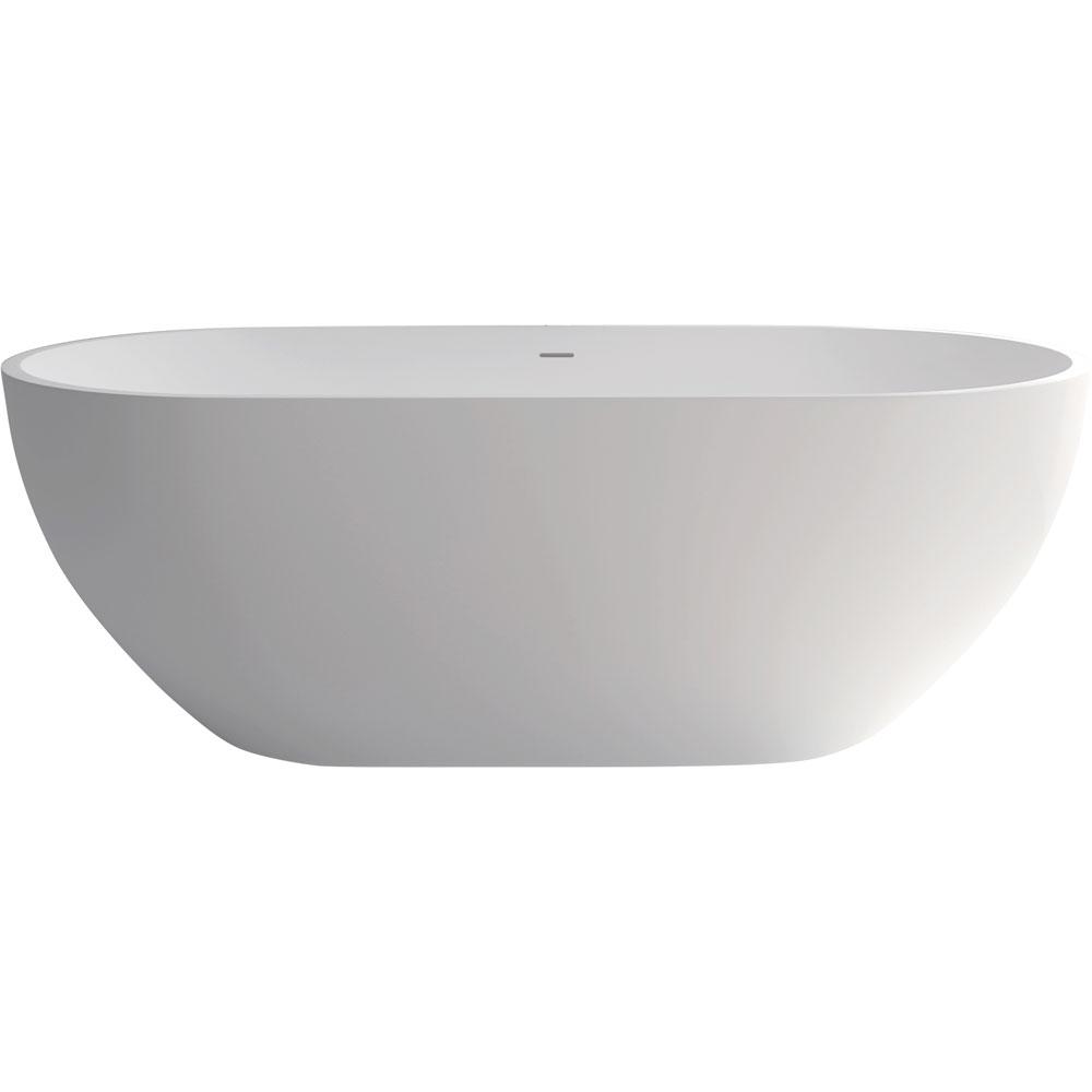 Nero 1780 Matte White Cast Stone Solid Surface Bath