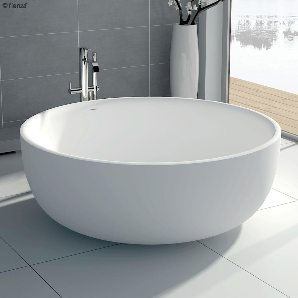 Shinto Matte White Cast Stone Solid Surface Bath