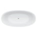 Sasso 1550mm Matte White Stone Bath - Designer Bathware