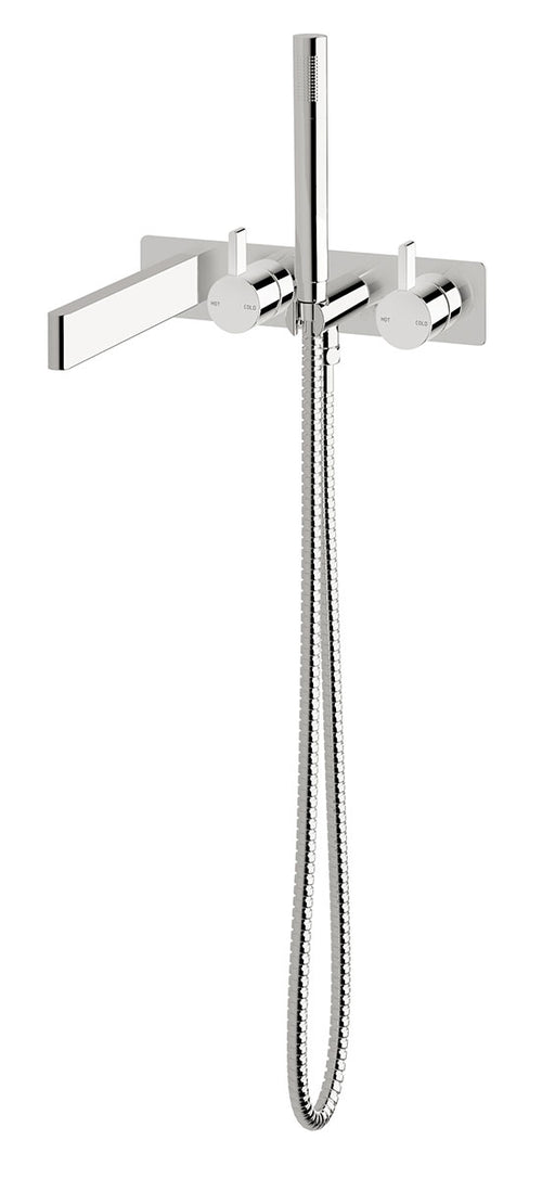 Calibre Bath Mixer System with Hand Shower 200mm - Designer Bathware