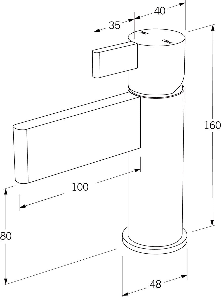 Calibre Basin mixer - Designer Bathware