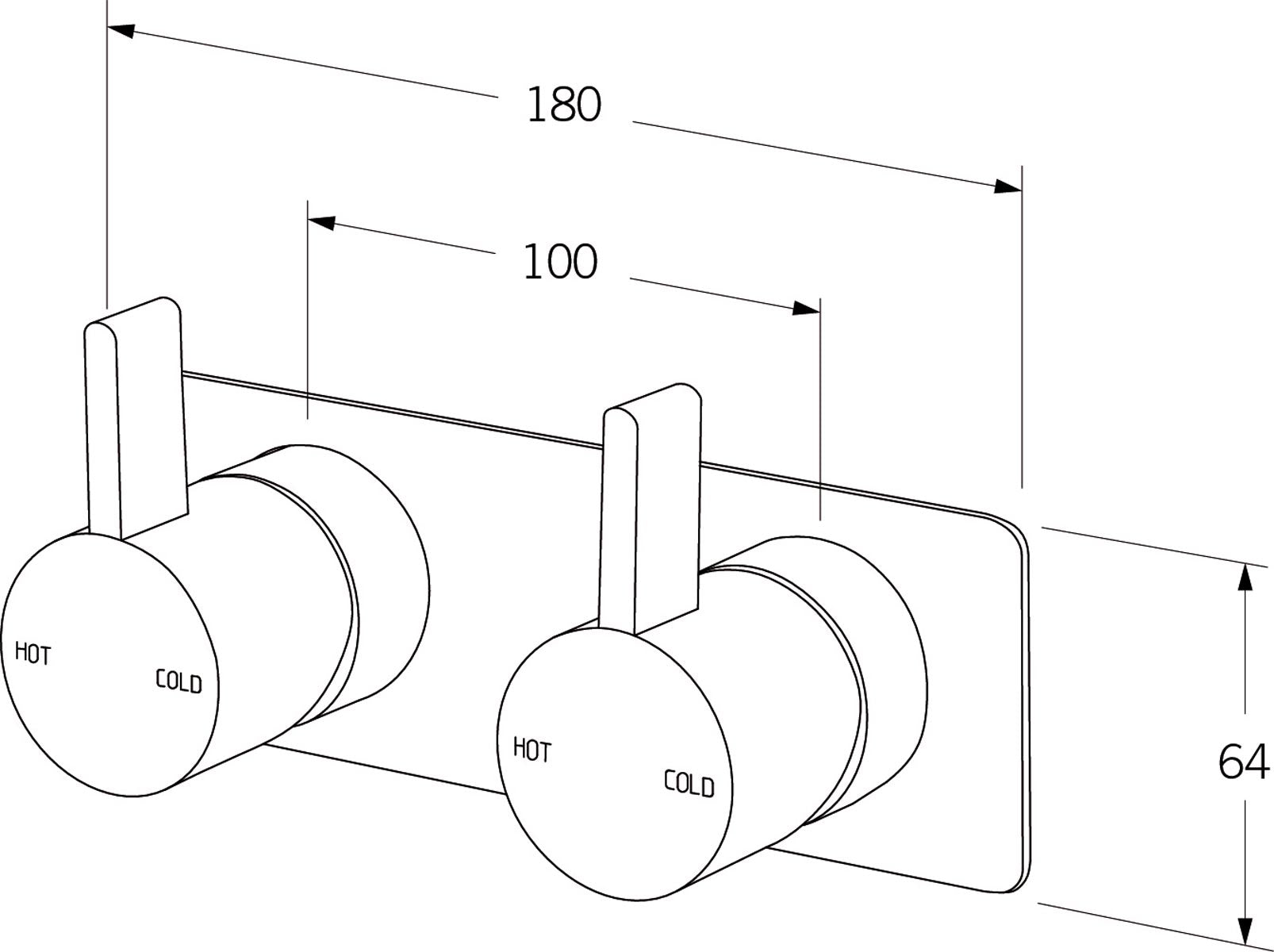 Calibre Dual Mixer System - Designer Bathware