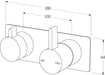 Calibre Mixer Diverter System - Designer Bathware