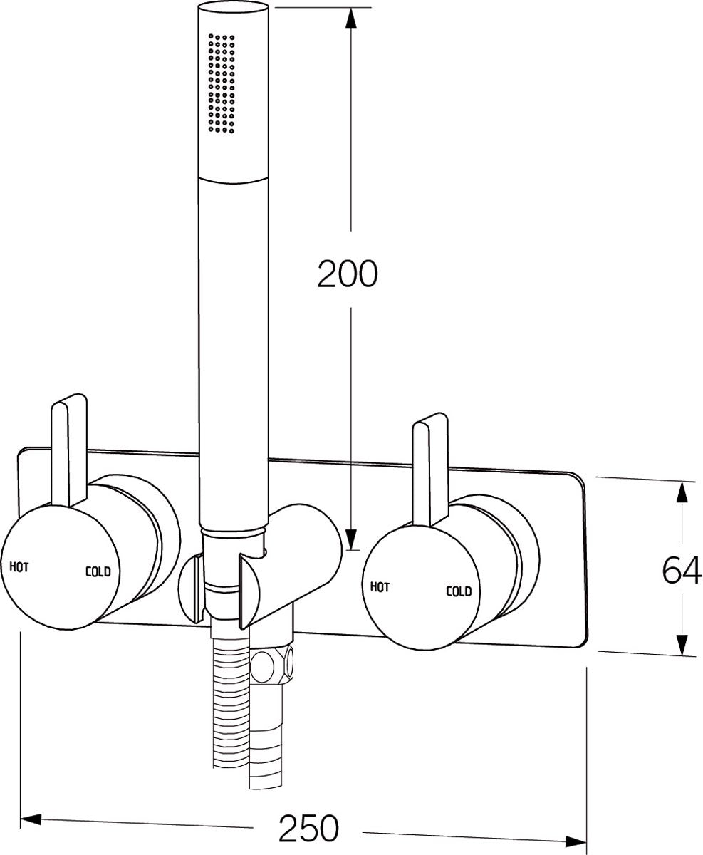 Calibre Shower Mixer System - Designer Bathware
