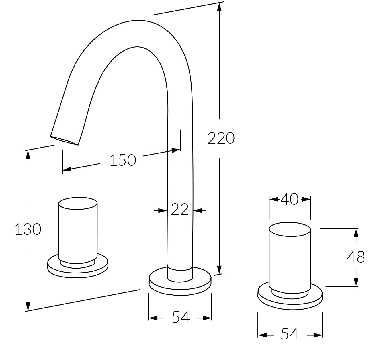 Circa Basin Set - Designer Bathware